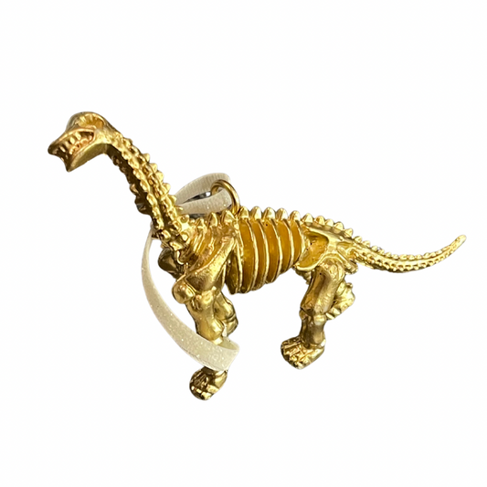 Golden Dinosaur Fossil Ornaments
